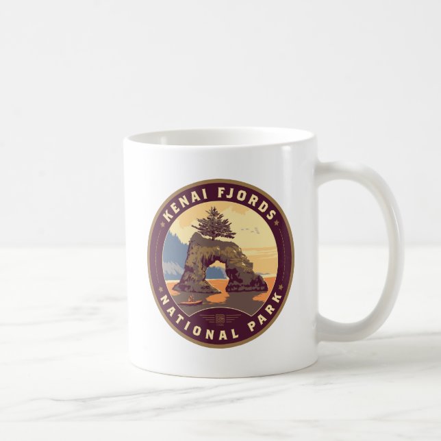 Taza De Café Parques nacionales de fiordos de Kenia (Derecha)