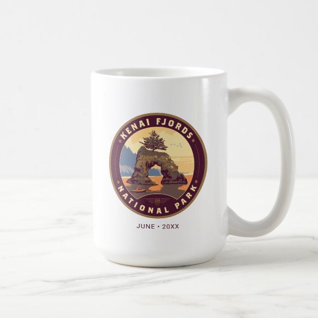 Taza De Café Parques nacionales de fiordos de Kenia (Derecha)