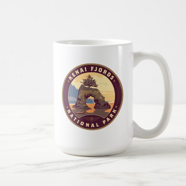 Taza De Café Parques nacionales de fiordos de Kenia (Derecha)