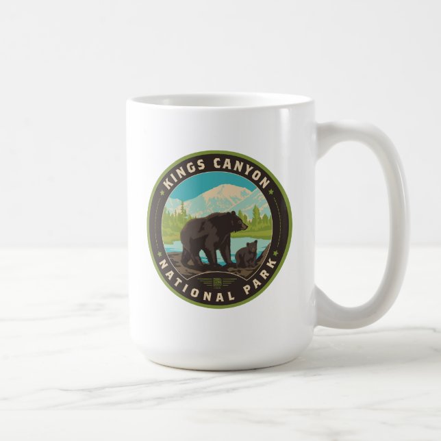 Taza De Café Parques nacionales del Cañón Kings (Derecha)