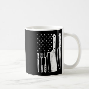 Taza De Café Parrillada bandera de EE. UU. patriótica cuarto de
