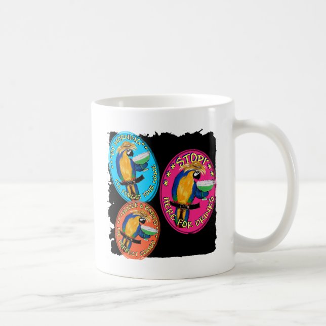 TAZA DE CAFÉ PARROS DE BEBIDA (Derecha)