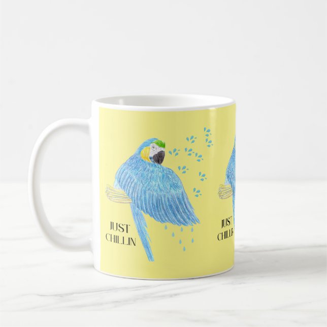 Taza De Café Parrot Just Chillin (Izquierda)