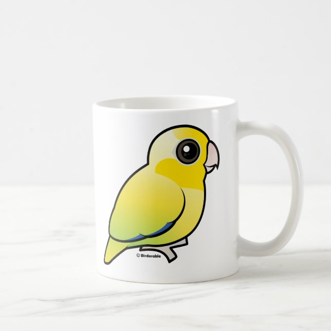 Taza De Café Parrotlet pacífico amarillo (Derecha)