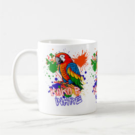 Taza De Café Parrots are colorful
