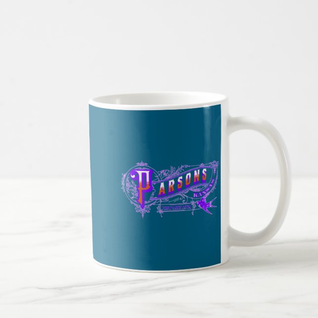Taza De Café Parsons Kansas Purple Martin Bird  (Derecha)