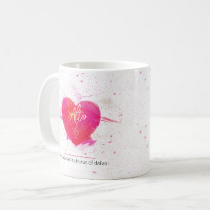 Taza De Café Parte del canto del corazón musical de Alto