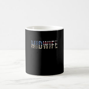 Taza De Café Partera Enfermera Americana