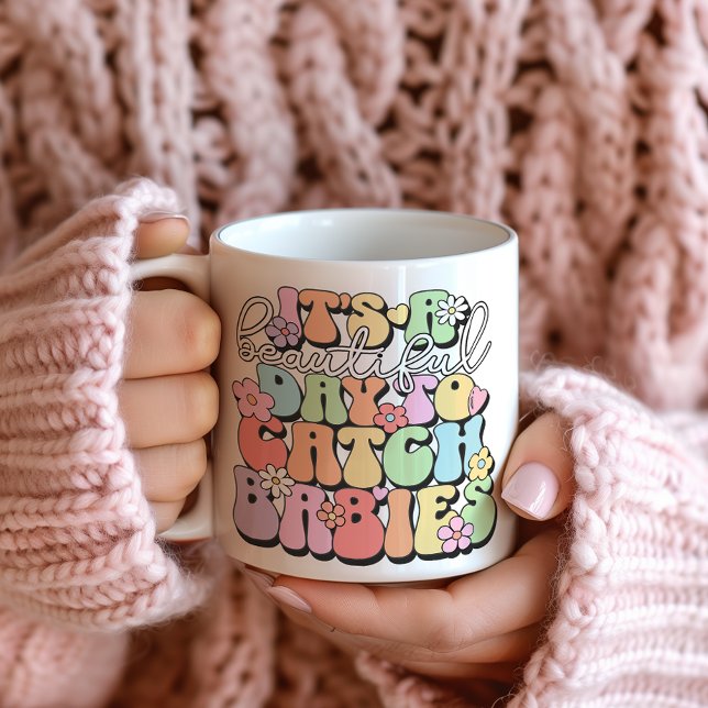 Taza De Café Partera retro, OBGYN, enfermera de trabajo y parto (Subido por el creador)