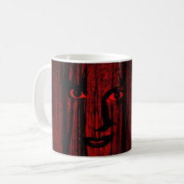 Taza De Café Partido de Halloween Rojo Negro El mal horror