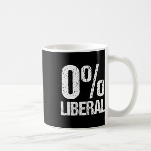 Taza De Café Partido político divertido liberal cero por ciento