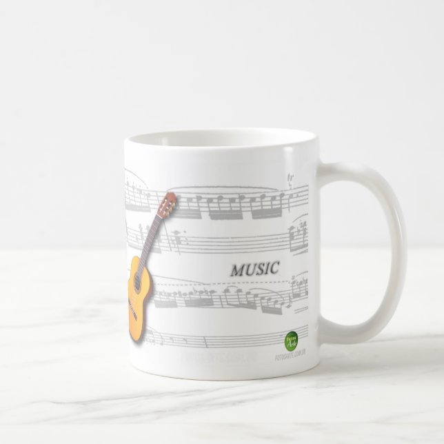 Taza De Café Partitura - Violão - Música (Derecha)