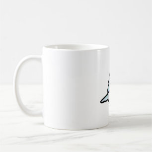 Taza De Café Parto azul de luz diluido Chubby