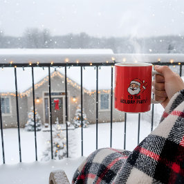 Taza De Café  Party Ready Santa Claus Modern Funny Invitation