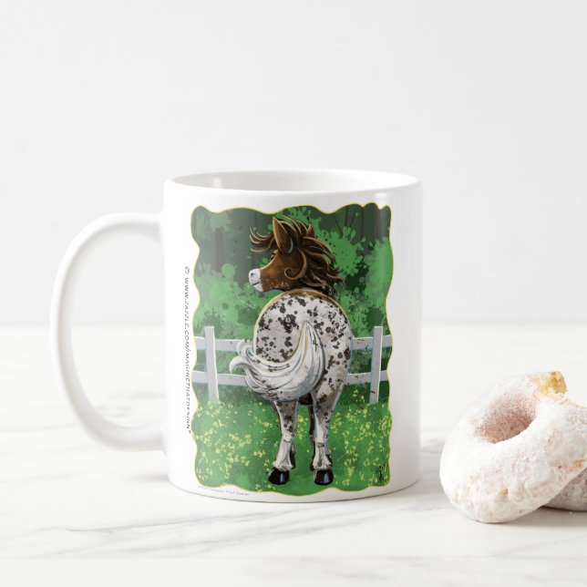 Taza De Café Party Time Appaloosa Horse Coffee Mug (Con donut)