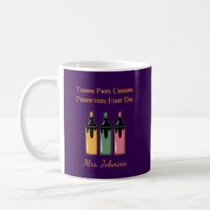 Taza De Café Pasando páginas, cambiando perspectivas, cada día