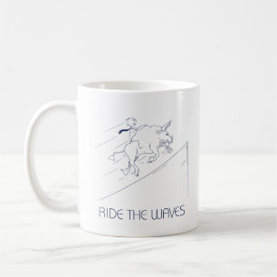 Taza De Café Pasar Por La Mug De Las Ondas
