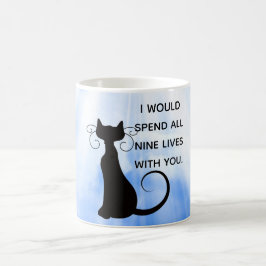 Taza De Café Pasaría las nueve vidas con usted gato