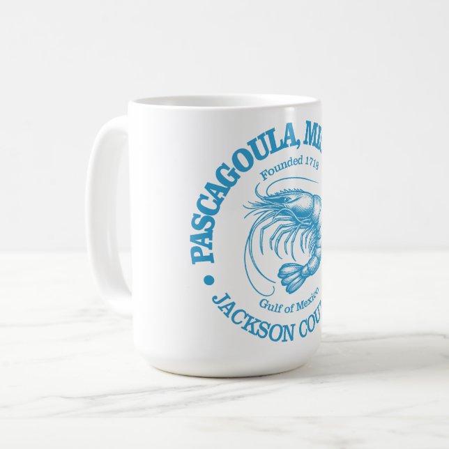 Taza De Café Pascagoula (gambas) (Anverso izquierdo)