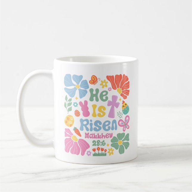 Taza De Café Pascua cristiana del Boho (Izquierda)