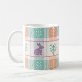 Taza De Café Pascua de cuadros escoceses  