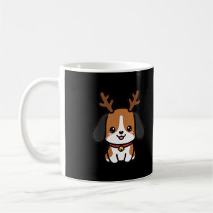 Taza De Café Pascua de Reno Beagle