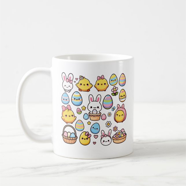 Taza De Café Pascua Kawaii (Izquierda)