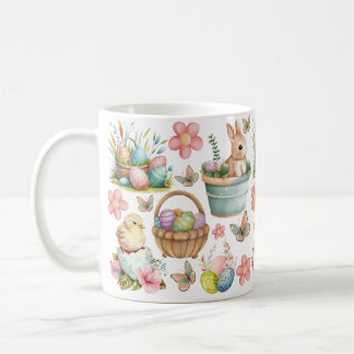 Taza De Café Pascua, Pascua feliz, primavera