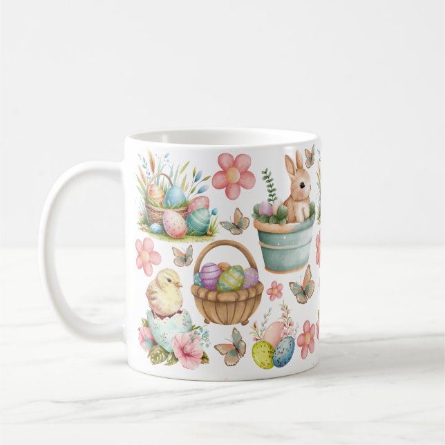 Taza De Café Pascua, Pascua feliz, primavera (Izquierda)
