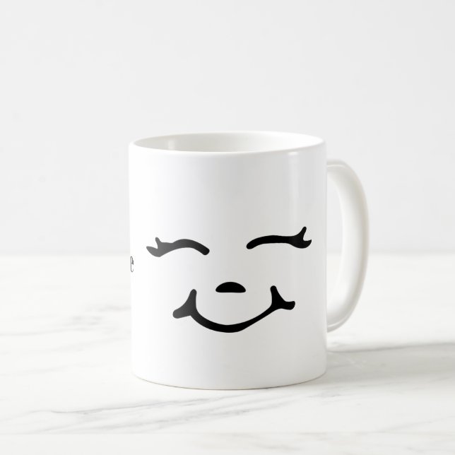 Taza De Café Pase lo que pase, sigue sonriendo. (Anverso derecho)