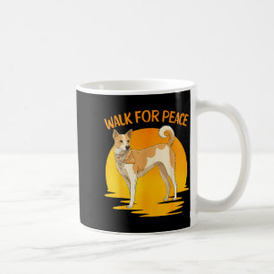 Taza De Café Paseo de Arte Paz Aloka Perro Minimalista