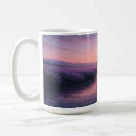 Taza De Café Paseo del crepúsculo de lavanda