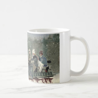 Taza De Café Paseo del trineo, Stowe Vermont