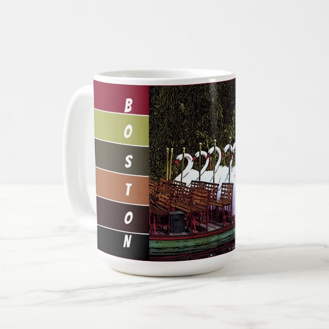 Taza De Café Paseo en bote Swan (Anverso izquierdo)