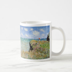 Taza De Café Paseo en el acantilado en Pourville - Claude Monet