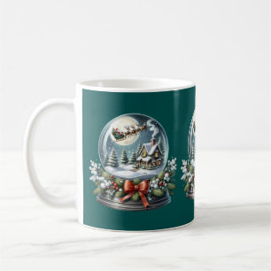 Taza De Café Paseo en trineo de Santa en el país de las maravil