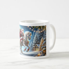 Taza De Café Paseo encantado de Santa María , Mug de Christmus,