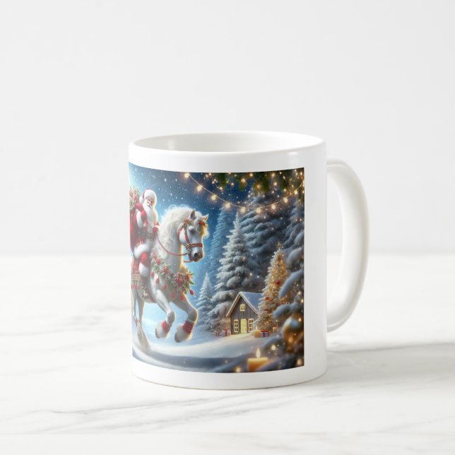 Taza De Café Paseo encantado de Santa María , Mug de Christmus, (Anverso derecho)