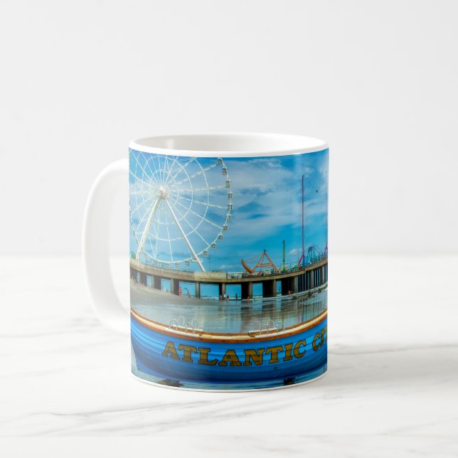 Taza De Café Paseo Marítimo de la Ciudad Atlántica (Anverso izquierdo)