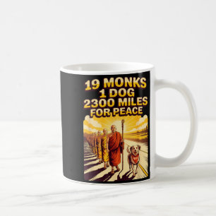 Taza De Café Paseo Mínimo para Monjes Budistas por la Paz