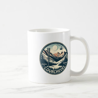 Taza De Café Paseo Por Courchevel Y Snowboard En Francés