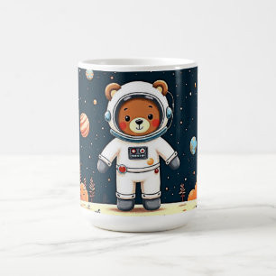 Taza De Café Paseo por el planeta del astronauta Teddy