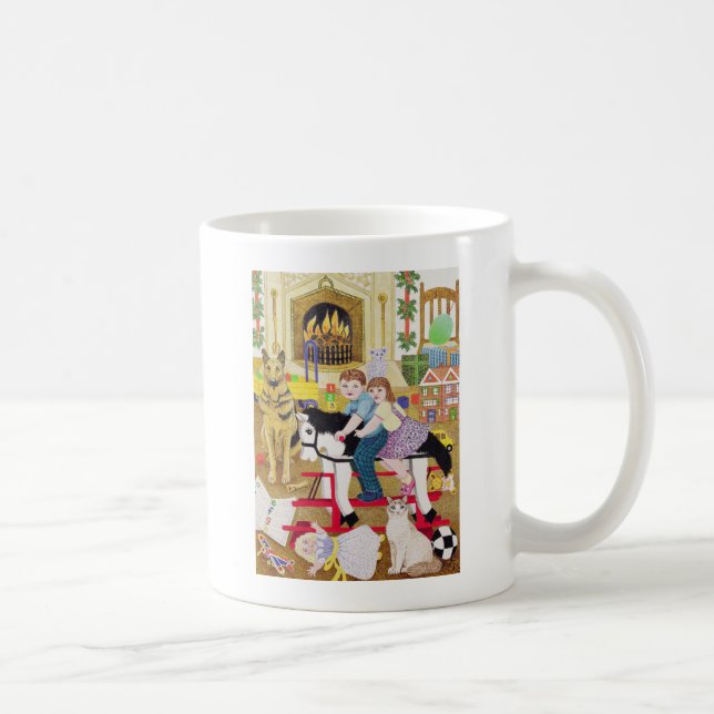 Taza De Café Paseo-uno-Gallo-Caballo (Derecha)