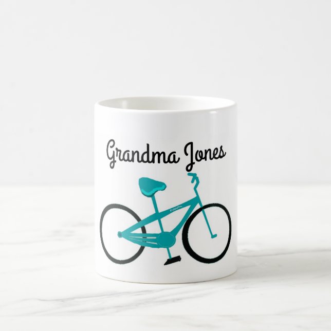 Taza De Café Paseos en bicicleta de la abuela (Centro)