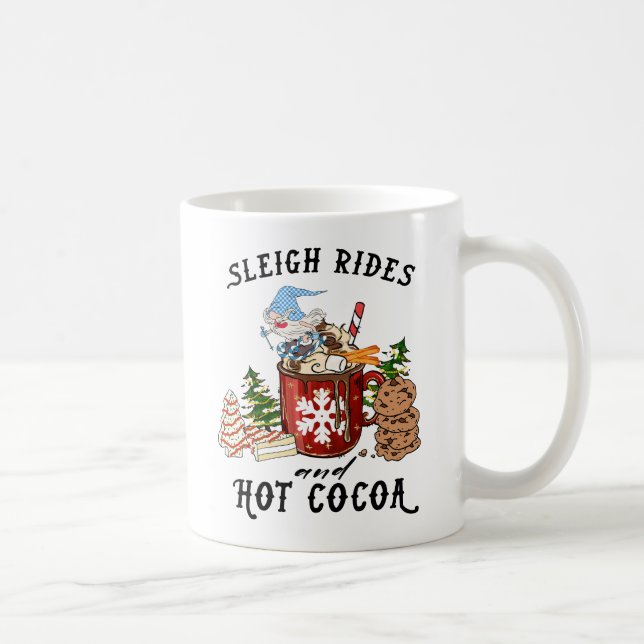 Taza De Café Paseos en Sleigh y el Cacao Caliente (Derecha)