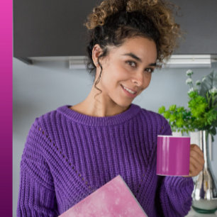 Taza De Café Pasión de ciruela - Elegante tapón de gradiente de