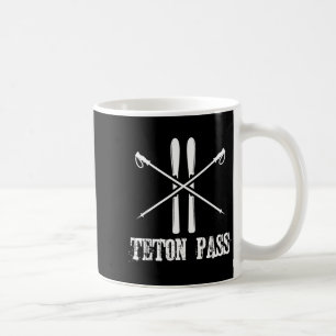 Taza De Café paso Teton wyoming esquiador esquí esquí nórdico a