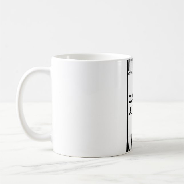 Taza De Café Pasos de embarque Jamaica Mug (Izquierda)