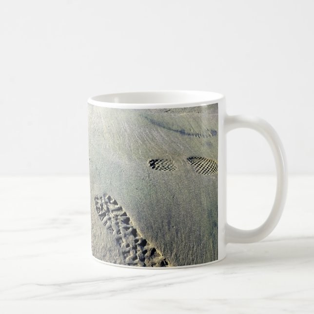 Taza De Café Pasos en la arena (Derecha)