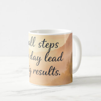 Taza De Café Pasos hacia el éxito